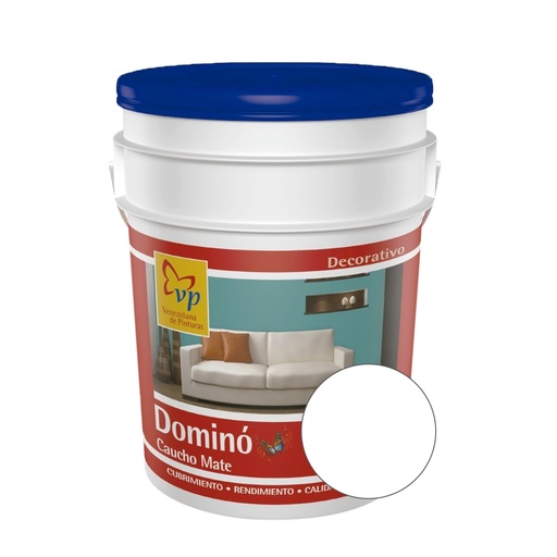 [PIN-VP-10342529] PINTURA DE CAUCHO CLASE B MOD DOMINO COLOR DOBLE BLANCO CUÑETE 4 GL REF 10342529 MARCA VP