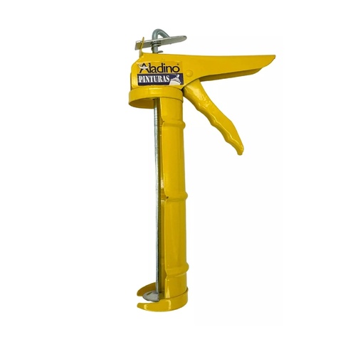 [PIS-ALA-CA05] PISTOLA PARA CARTUCHO TUBO SILICON 9" COLOR AMARILLO REF. CA05 MARCA ALADINO