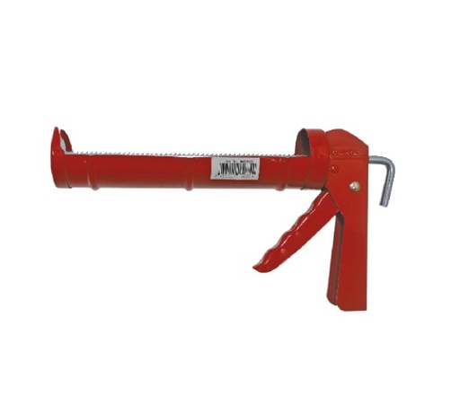 [PIS-GEN-0101R] PISTOLA PARA CARTUCHO TUBO SILICON 9" COLOR ROJO REF. 0101R MARCA GENERICO