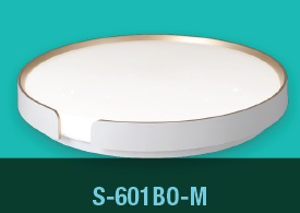 [PLA-LUC-S-601BO-M] PLAFON DECORATIVO LED REDONDA 32 W 40CM DIMERIZABLE COLOR BCO-DORADO REF.S-601BO-M MARCA LUCERNA