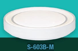 [PLA-LUC-S-603B-M] PLAFON DECORATIVO LED REDONDA 32 W 40CM DIMERIZABLE COLOR BLANCO REF.S-603B-M MARCA LUCERNA