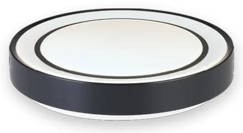[PLA-LUC-S-603N-G] PLAFON DECORATIVO LED REDONDA 46 W 50CM DIMERIZABLE COLOR BLANCO-NEGRO REF.S-603N-G MARCA LUCERNA