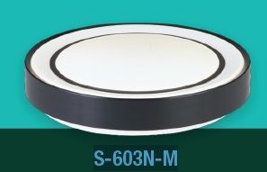 [PLA-LUC-S-603N-M] PLAFON DECORATIVO LED REDONDA 32 W 40CM DIMERIZABLE COLOR BLANCO-NEGRO REF.S-603N-M MARCA LUCERNA