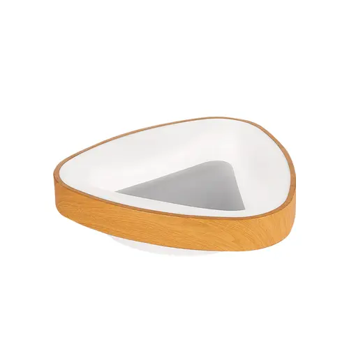 [PLA-LUC-S-701M] PLAFON DE TECHO ORBIX STYLE 38W 50 CM C/CONTROL BORDE MADERA REF. S-701M MARCA LUCERNA