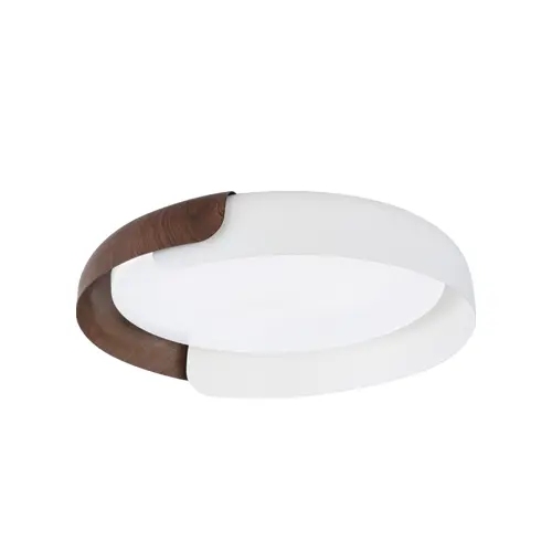 [PLA-LUC-S-702BM] PLAFON DE TECHO MENGUANTE STYLE 58W 48CM C/CONTROL BLANCO- BORDE MARRON REF. S-702BMMARCA LUCERNA