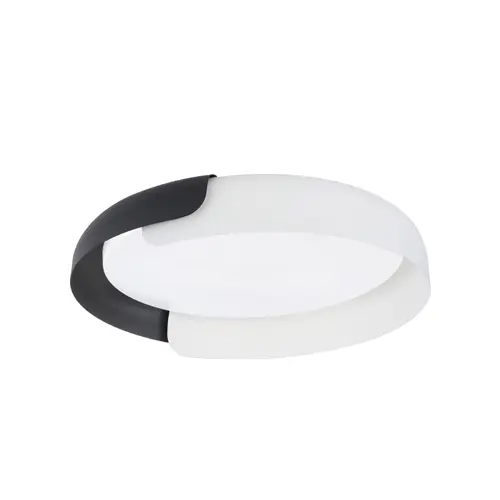 [PLA-LUC-S-702BN] PLAFON DE TECHO MENGUANTE STYLE 32W 46CM C/CONTROL BLANCO- BORDE NEGRO REF. S-702BN MARCA LUCERNA