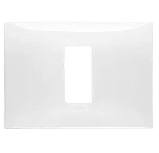 [PLA-VIM-09671.01] PLACA 1 MODULO CENTRAL TECNOPOLIMERO SERIE NEVE UP COLOR BLANCO REF. 09671.01 MARCA VIMAR