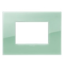 [PLA-VIM-19653.65] PLACA 3 MODULOS CENTRALES CLASSIC REFLEX ARKE COLOR VERDE SALVIA REF-19653.65 MARCA VIMAR