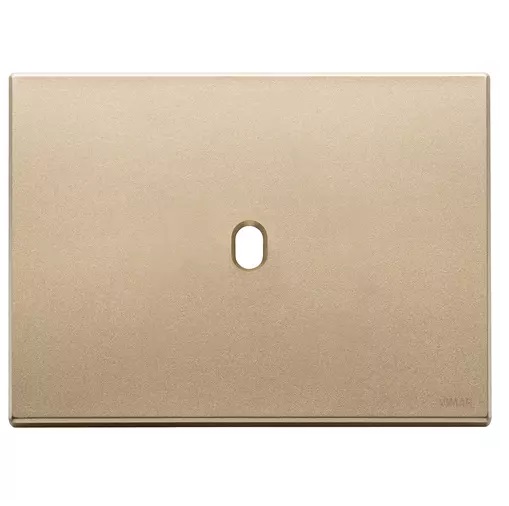 [PLA-VIM-22673.1.88] PLACA 3 MODULOS X 1 INT. COLOR ORO SATINADO SERIE. EIKON-EXE VINTAGE REF. 22673.1.88 MARCA VIMAR