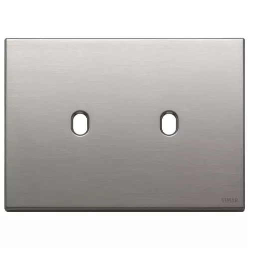 [PLA-VIM-22673.2.11] PLACA 3 MODULOS X 2 INT. COLOR NÍQUEL CEPILLADO SERIE. EIKON-EXE VINTAGE REF. 22673.2.11 MARCA VIMAR