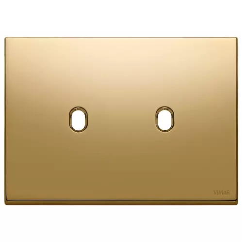 [PLA-VIM-22673.2.82] PLACA 3 MODULOS X 2 INT. COLOR ORO SERIE. EIKON-EXE VINTAGE REF. 22673.2.82 MARCA VIMAR