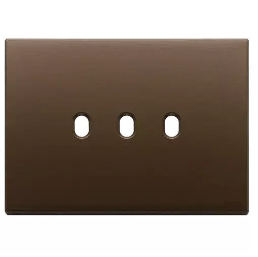 [PLA-VIM-22673.3.12] PLACA 3 MODULOS X 3 INT. COLOR BRONCE OSCURO.CEPILLADO SERIE. EIKON-EXE VINTAGE REF 22673.3.12 VIMAR