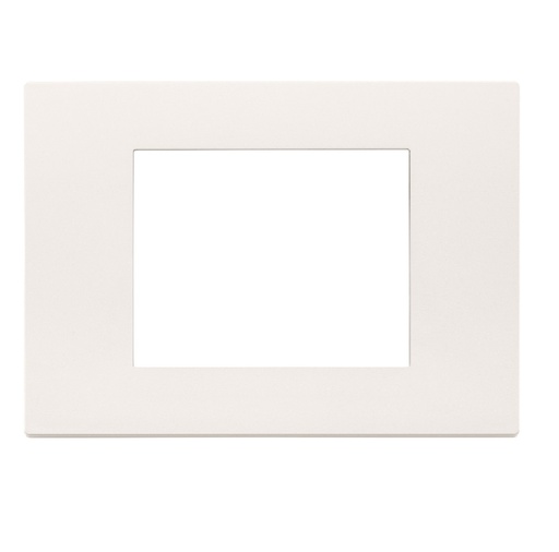 [PLA-VIM-30653.00] PLACA 3 MODULOS CENTRALES TECNOPOLIMERO COLOR BLANCO SERIE LINEA REF. 30653.00 MARCA VIMAR