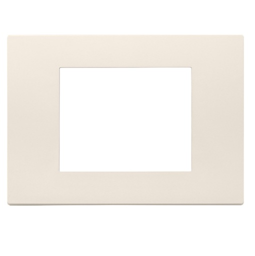 [PLA-VIM-30653.01] PLACA 3 MODULOS CENTRALES TECNOPOLIMERO COLOR CAÑAMO SERIE LINEA REF. 30653.01 MARCA VIMAR