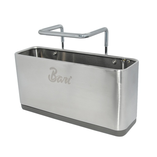[POR-BAR-ACC.01.01] PORTA ESPONJA DE ACERO INOXIDABLE 141 MM X 163 MM X106 MM REF. ACC.01.01 MARCA BARI