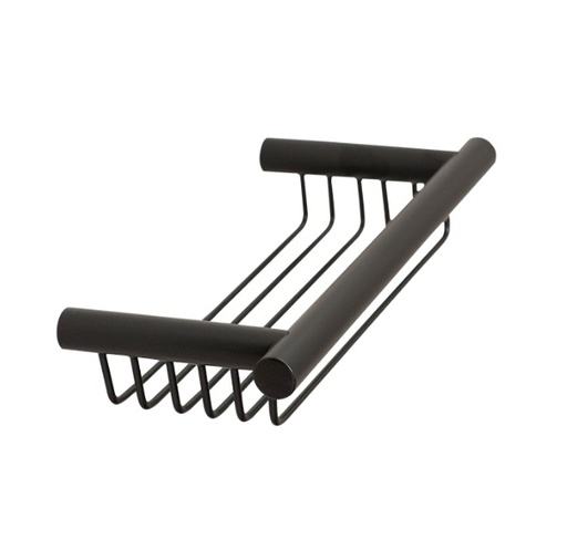 [POR-KUB-KU-895N] PORTA JABON / JABONERA REJILLA P/ DUCHA LINEA CORAL NEGRO REF. KU-895N MARCA KUBO