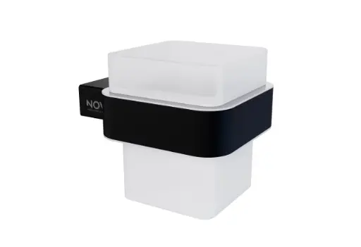 [POR-NOV-NVACC1148] PORTA VASO ACERO INOXIDABLE SERIE LINE ACC NOIR / NEGRO REF. NVACC1148 MARCA NOVA