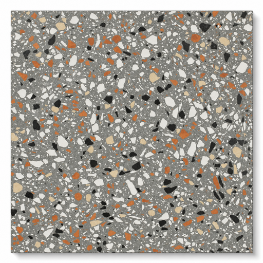 [POR-OVE-1102103SV] PORCELANATO DE 1ERA TERRAZO 60 CM X 60CM ( CAJA 1,44  MTS2 ) MATE GRAY BASE MARCA OVERLAND ( PRECIO POR CAJA )