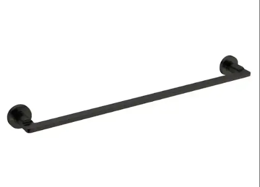 [POR-QM-14.100.1009] PORTA TOALLA QM+ SERIE SUPREME 60 CM COLOR NEGRO BLACK MARCA QUALITY METAL