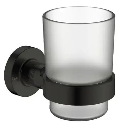 [POR-QM-14.100.1015] PORTA VASO QM+ SERIE SUPREME COLOR NEGRO BLACK MARCA QUALITY METAL