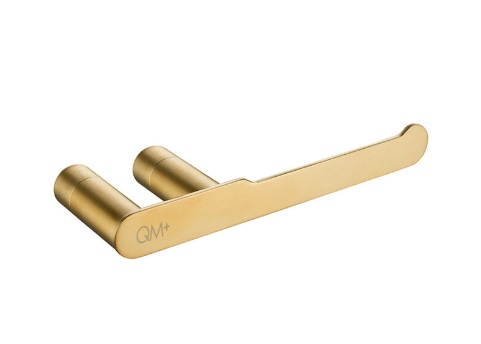 [POR-QM-14.100.1025] PORTA PAPEL HIGIENICO QM+ SERIE SUPREME COLOR DORADO GOLD MARCA QUALITY METAL