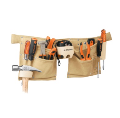 [POR-TRU-11537] PORTA HERRAMIENTA DE CARNAZA 13 COMPARTIMENTOS MOD. POCA-13 REF. 11537 MARCA TRUPER