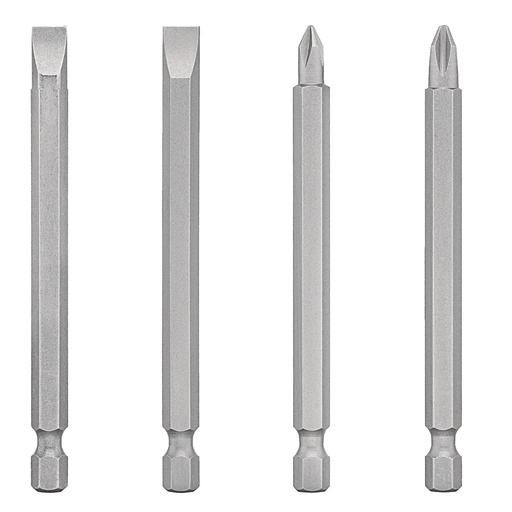 [PUN-DEW-2100] JUEGO DE 4 PUNTAS 3 1/2" 2 PLANAS 2 PHILLIPS REF. DW2100 MARCA DEWALT