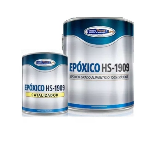 [REC-MET-432-006A] PINTURA EPOXICA + CATALIZADOR GRADO ALIMENTICIO HS-1909 AMARILLO 1GL REF.432-00A METRO PAINT