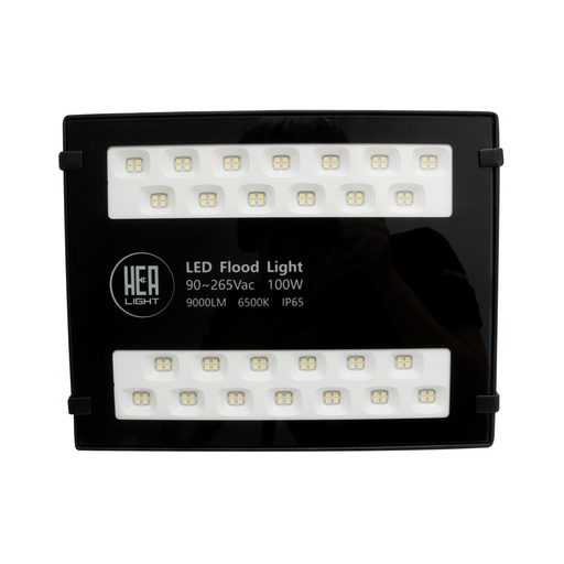 [REF-HEA-LUM01091] REFLECTOR CUADRADO LED SMD IP66 100W 90-277 V 6500K FLOOD LIGHT REF.LUM01091 COD.301024 HEA LIGHT