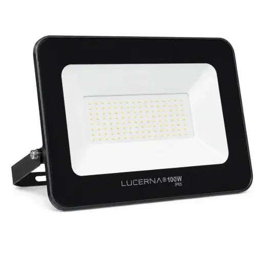 [REF-LUC-RP100C] REFLECTOR LED PLANO 100 W COLOR NEGRO 6500 K MULTV 90 - 277 V IP65 REF. RP100CV / 30923990 MARCA LUCERNA