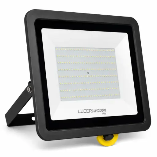 [REF-LUC-RP200CV] REFLECTOR LED PLANO 200 W COLOR NEGRO 6000 K MULTV 100 - 277 V IP65 REF. RP200CV MARCA LUCERNA