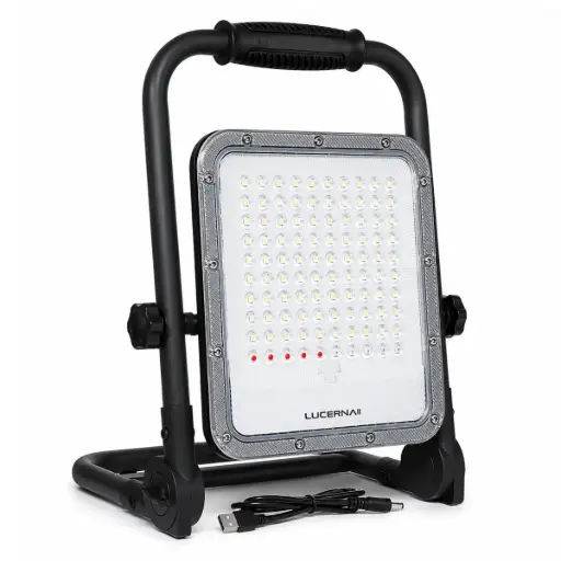 [REF-LUC-RSM50] REFLECTOR C/ PANEL SOLAR 50 W 6500 K IP65 CABLE USB NEGRO REF. RSM50 MARCA LUCERNA