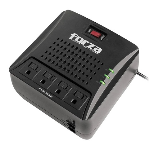 [REG-FOR-FVR-3001] REGULADOR DE VOLTAJE 3000VA / 1500W / 110V / 4 TOMAS 60HZ / 2 PROT RED RJ-45/11 REF 101739 FORZA