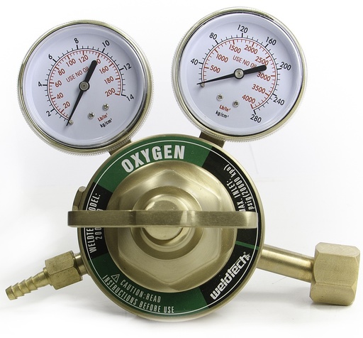 [REG-WEL-2001103] REGULADOR DE OXIGENO TIPO VICTOR 450 REF. 02001103 MARCA WELDTECH