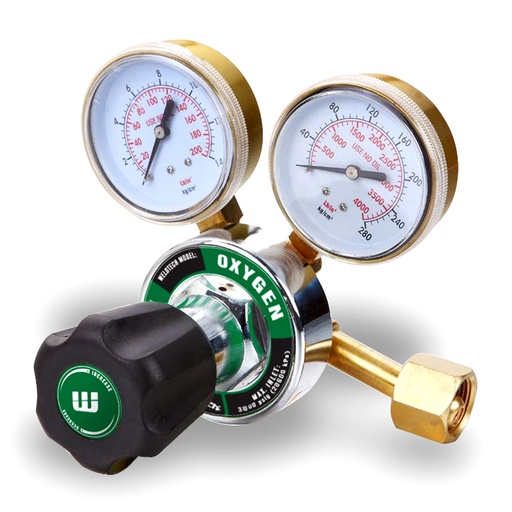 [REG-WEL-2001109] REGULADOR DE OXIGENO TIPO HARRIS 10 REF. 2001109 MARCA WELDTECH