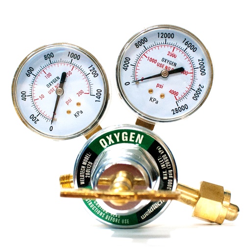 [REG-WEL-2001120] REGULADOR DE OXIGENO T / HARRIS 10 REF. 2001120 MARCA WELDTECH