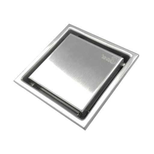 [REJ-BAR-DRE.01.03] REJILLA CUADRADA 11 CM X 11 CM ACERO INOX. CON PESTAÑA REF. DRE.01.03 MARCA BARI