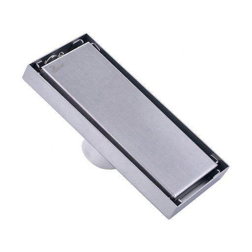 [REJ-BAR-DRE.01.07] REJILLA RECTANGULAR 8 CM X 28 CM ACERO INOX. REF. DRE.01.07 MARCA BARI