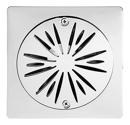 [REJ-FP-08RJ24] REJILLA CUADRADA TIPO ESTRELLA CROMADA DE 15 CM X 15 CM X 3" REF. 08RJ24 MARCA FP