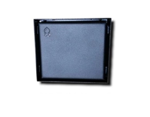 [REJ-OME-F6001-MB] REJILLA CUADRADA 10 CM X 10 CM ACERO COLOR NEGRO REF. F6001-MB MARCA OMEGA