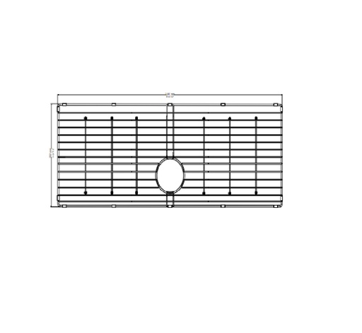 [REJ-QM-14.500.014.3] REJILLA PROTECTORA QM+ PARA FREGADERO UNA TINA SERIE SUPREME 45" X 19" 114 X 48 CM QUALITY METAL