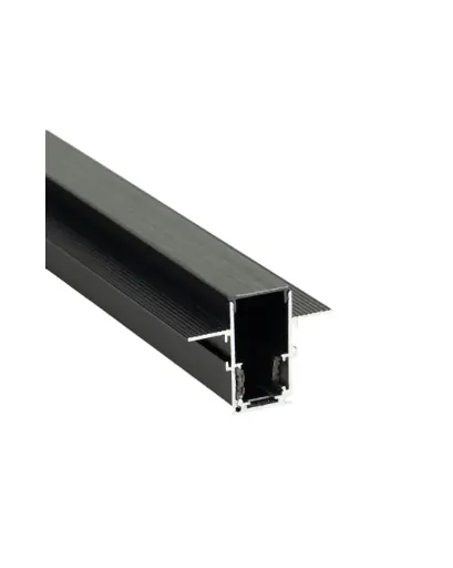 [RIE-ILU-LS2M] RIEL TRACK LIGHT MAGNETICO EMPOTRAR 2 MT X 2.50CM X 5CM COLOR NEGRO 48 V REF. LS2M MARCA ILUMINAK