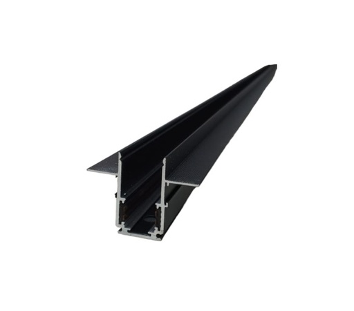 [RIE-LUM-LUM-222B] RIEL TRACK LIGHT MAGNETICO EMPOTRAR 2 MT X 2.50CM X 3CM NEGRO 48 V REF. LUM-222B MARCA LUMIND