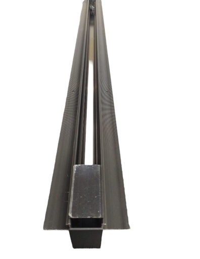 [RIE-LUX-EDT-2M] RIEL TRACK LIGHT MAGNETICO EMP. 2 MT X 2 CM X 5 CM C/NEGRO 48 V + TAPAS EDT-END REF. EDT-2M LUXOLAR