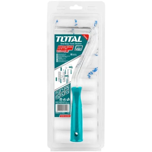[ROD-TOT-THT81121001] RODILLO DE GOMA ESPUMA DE POLIESTER DE 4" 100MM + 10 REPUESTOS REF. THT81121001 MARCA TOTAL TOOLS