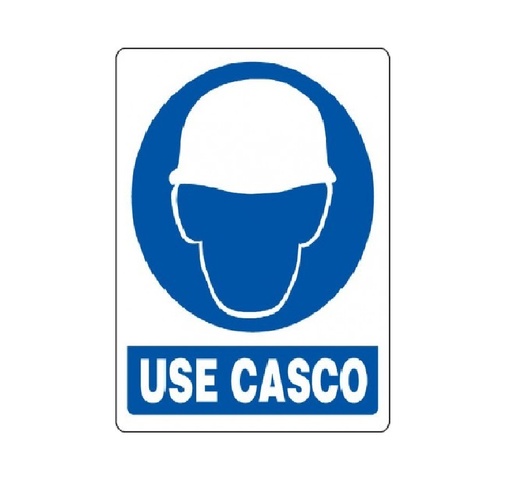 [SEN-SEV-OB-01] SEÑALES DE SEGURIDAD USE CASCO 19,5 x 25 CM REF. OB-01 MARCA SEVEN
