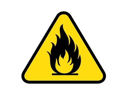 [SEN-SEV-PE-42] SEÑALES DE SEGURIDAD MATERIAL INFLAMABLE 19,5 CM X 25 CM REF. PE-42 MARCA SEVEN