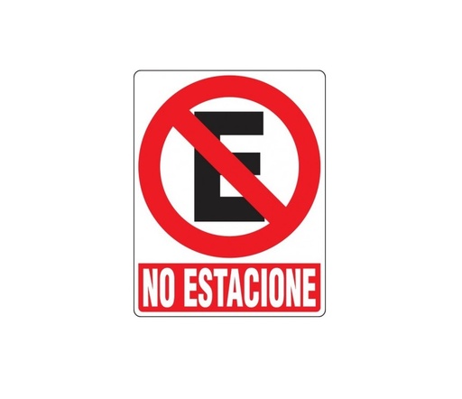 [SEN-SEV-PR-24] SEÑALES DE SEGURIDAD NO ESTACIONE 39 CM X 50 CM REF. PR-24 MARCA SEVEN