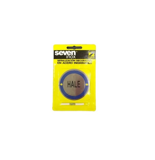 [SEN-SEV-SIX0808RIN04] SEÑALES DE SEGURIDAD HALE EN ACERO INOX. 8 CM X 8 CM REF. PE-43 MARCA SEVEN