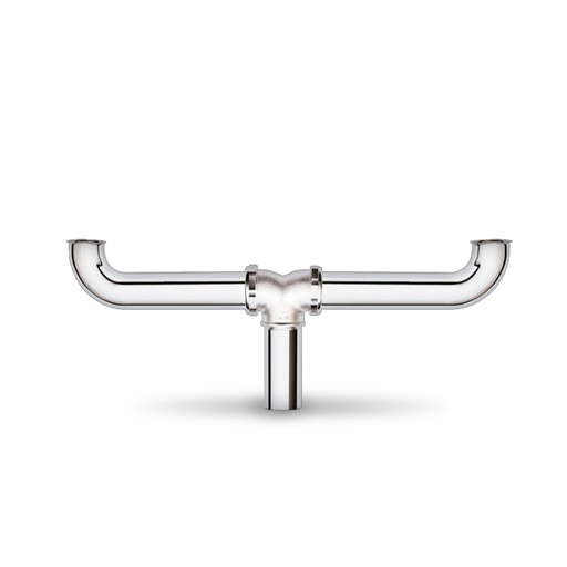 [SIF-BEL-GRI-0060] SIFON DOBLE P/ FREGADERO / COLECTOR METALICO C/ ROSCA DE 1 1/2" REF. GRI-0060 MARCA BELT-G